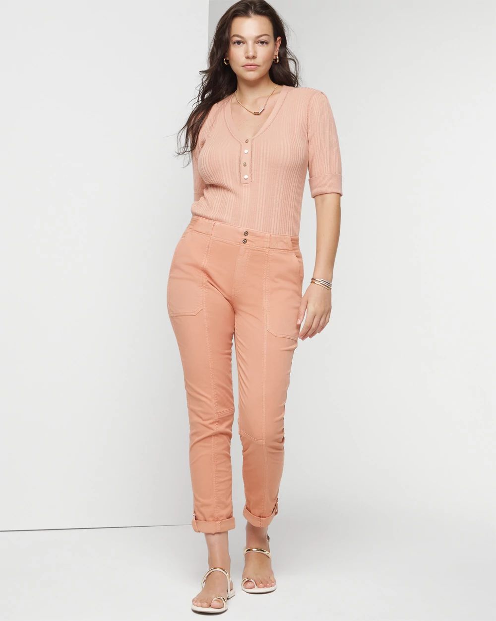 Curvy crop pants on sale